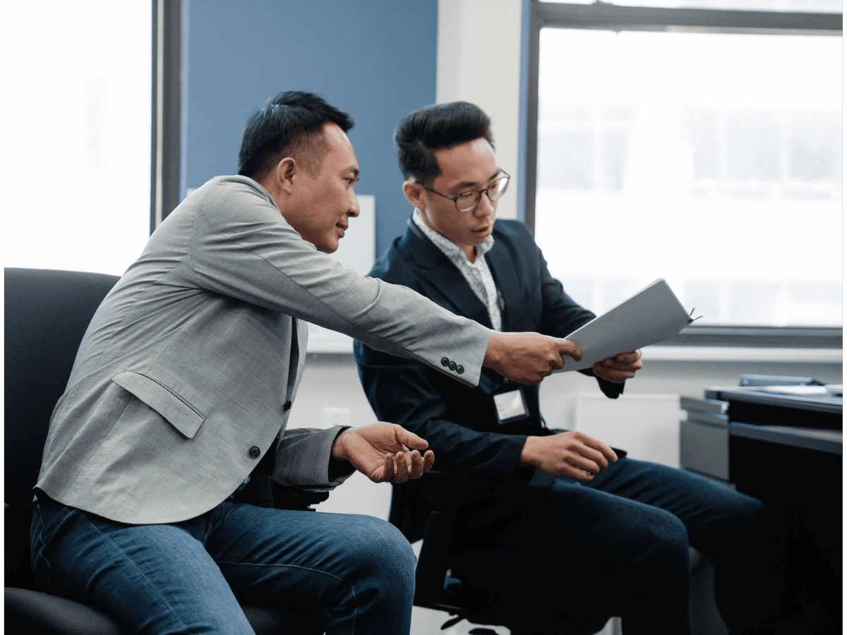 two men at office