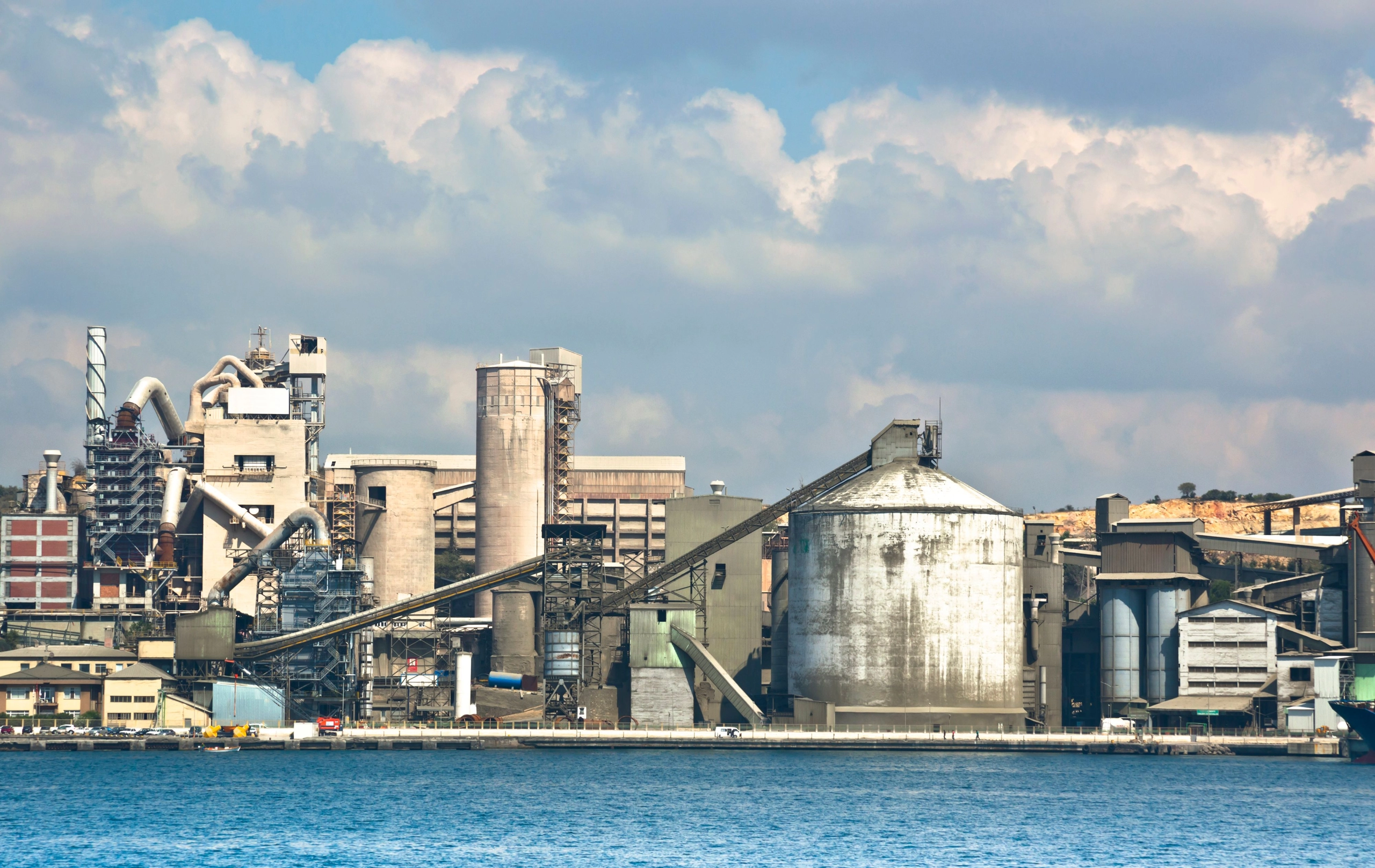 wide cement plant at sea